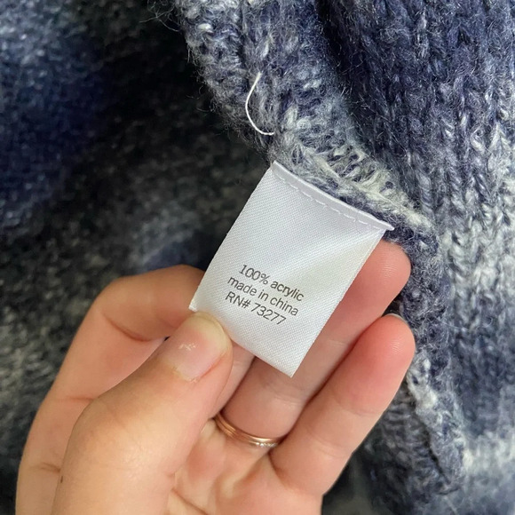 EUC | Sonoma women’s striped long thick knit open front cardigan — small - Picture 5 of 6